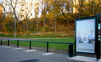 Stockholm City Bikes cykellånestation i Henriksdal