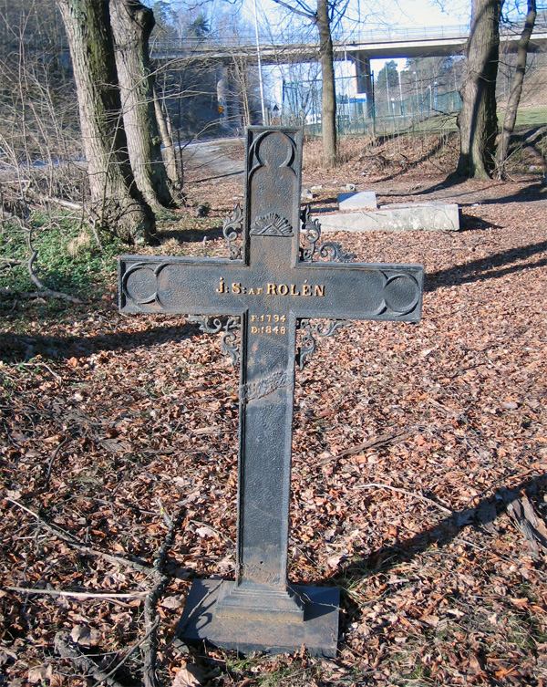 Järnkors i Danvikens ödekyrkogården vid Kvarnholmsvägen