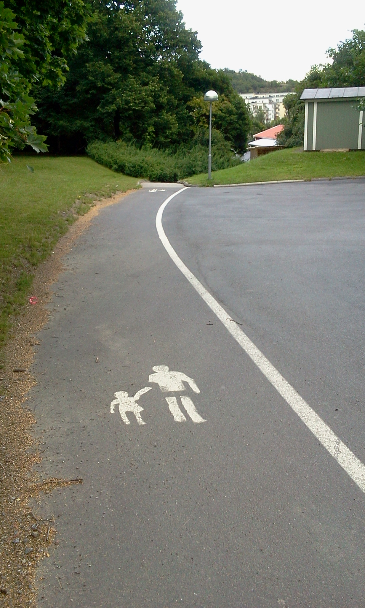 Gångväg vid Vilans skola