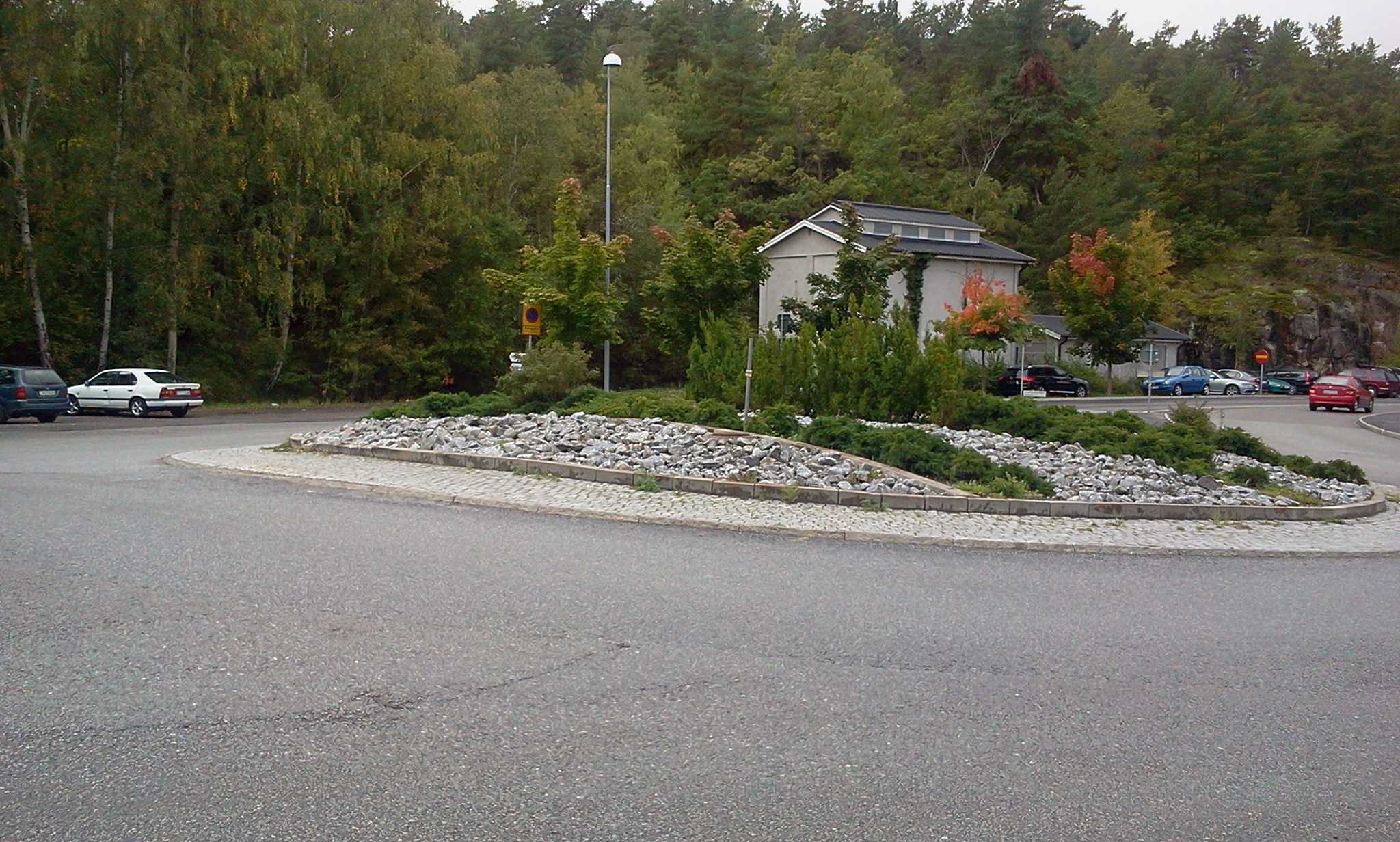 Rondell på Kvarnholmsvägen