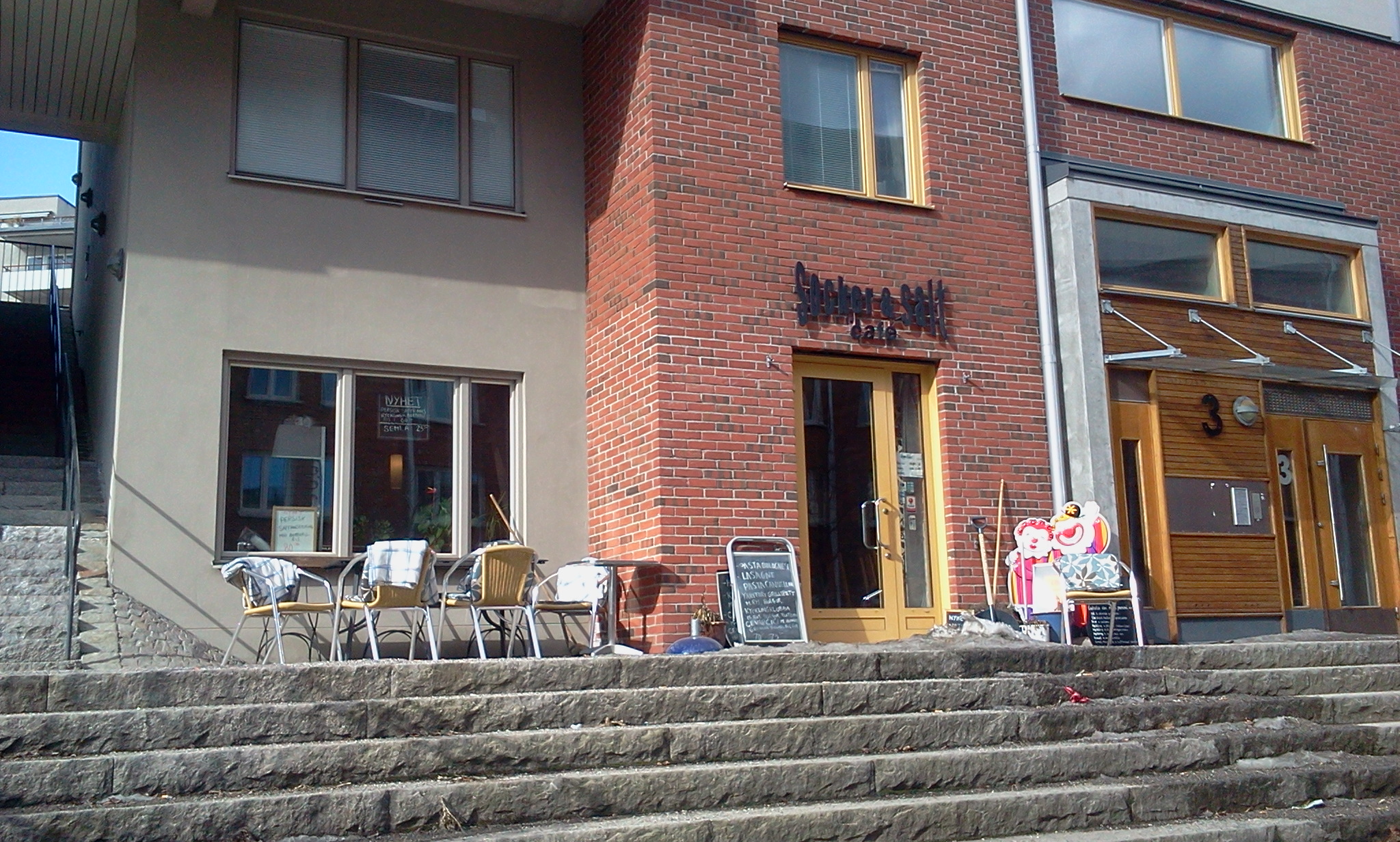 Uteserveringen på Socker och Salt i Saltsjöqvarn