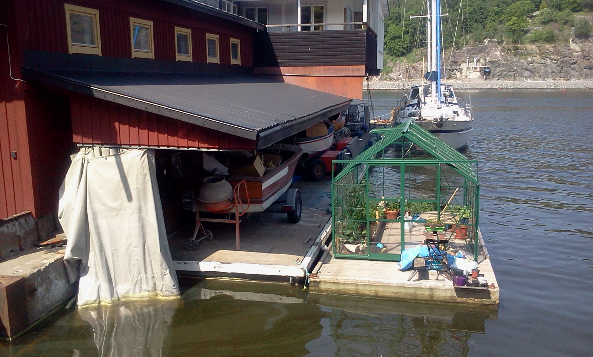 grönsaksodling i marinstaden
