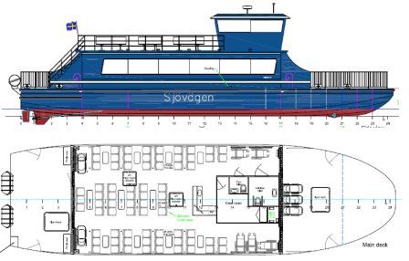 Eldriven båt för Sjövägen, byggd av Faaborg Værft