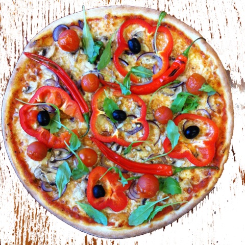 pizza på usa pizza express på danviksklippan i stockholm