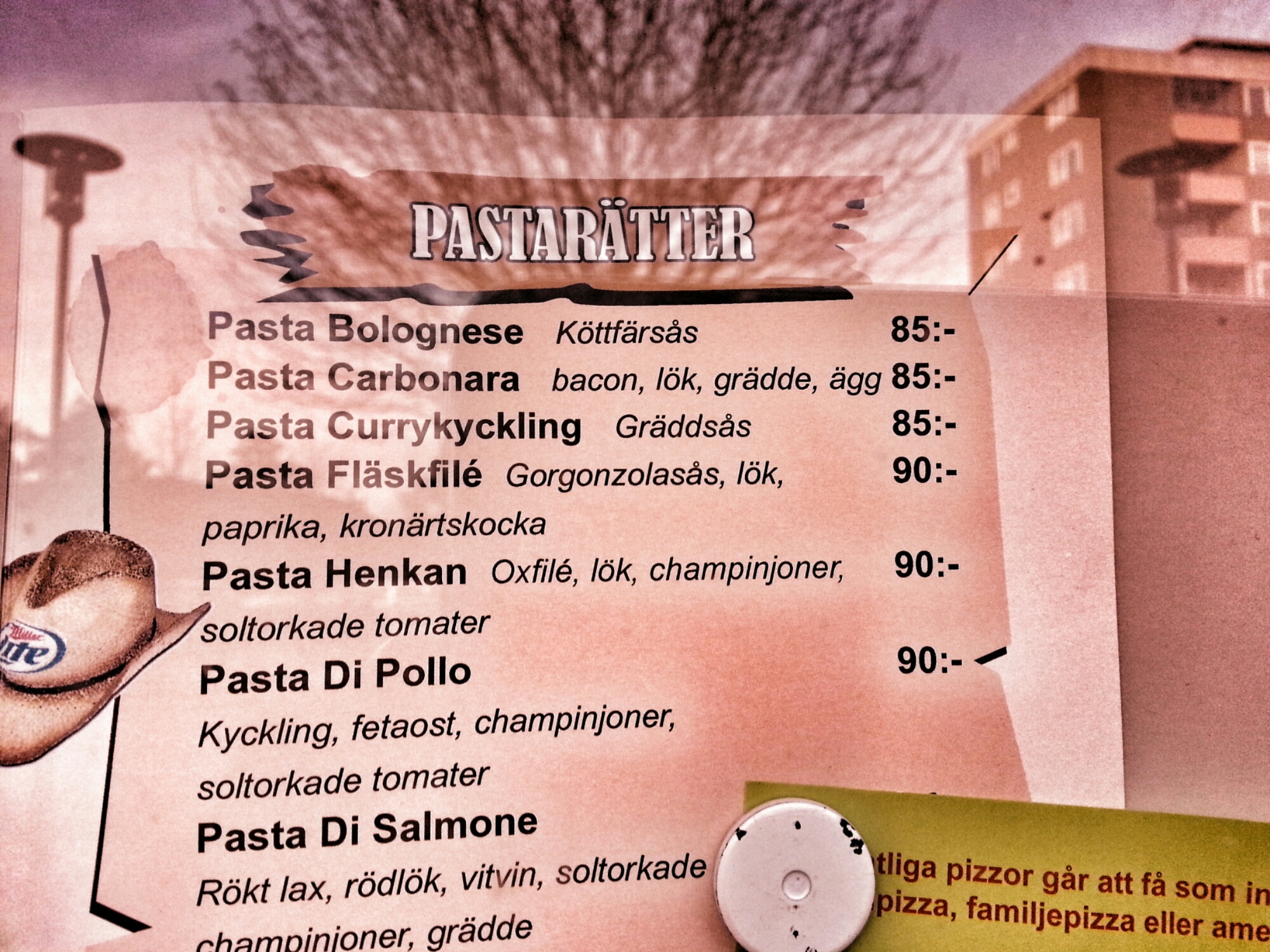 Meny på Henkan Kök & Bar på Henriksdalsberget