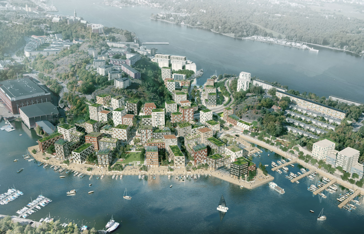 Förslag på nytt bostadsområde i Gäddviken, Nacka