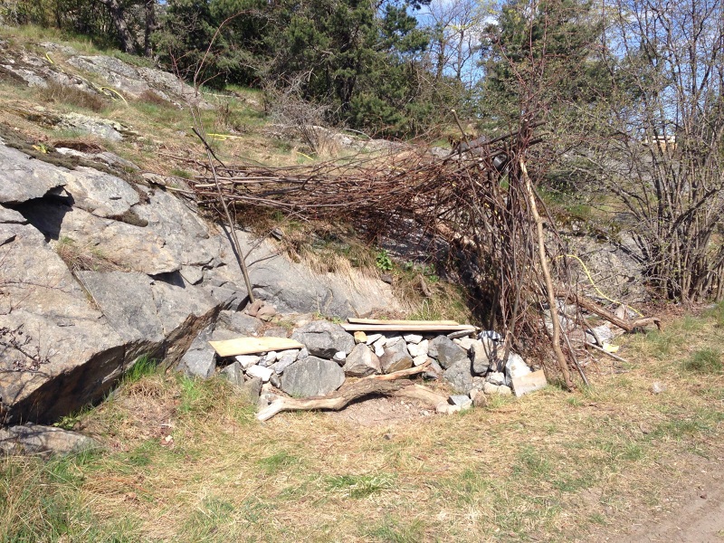 överlevnadskoja på kvarnholmen