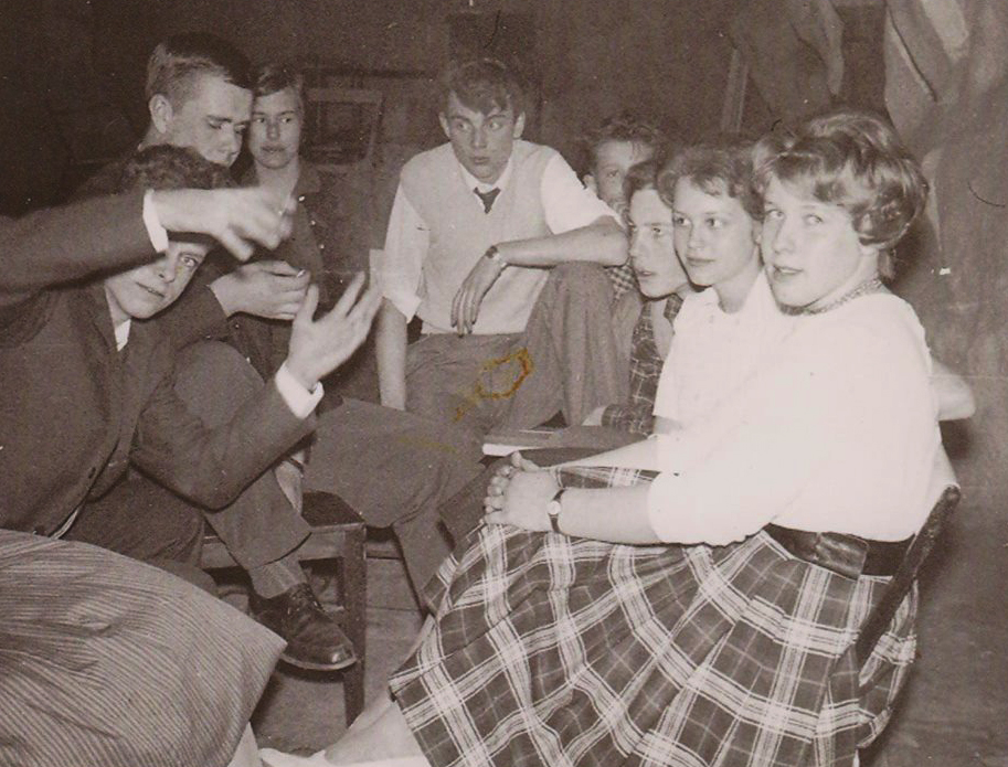 Party i Grottan på Kvarnholmen.