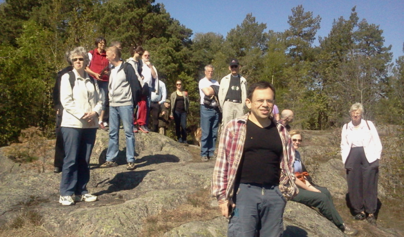 Naturvandring 2012 i skogen Trolldalen, Nacka
