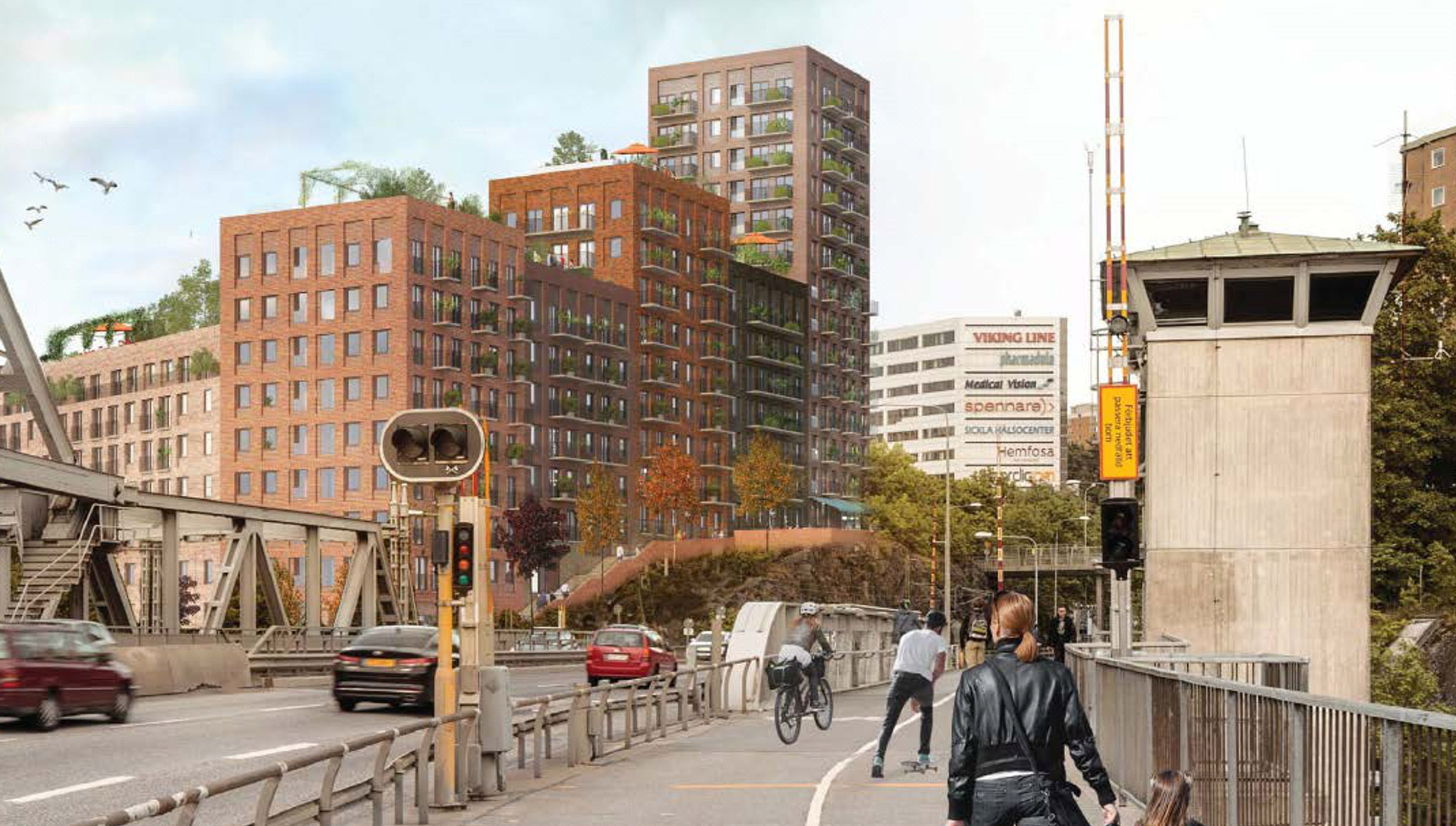 Planerad bebyggelse på Bageriberget i Saltsjöqvarn