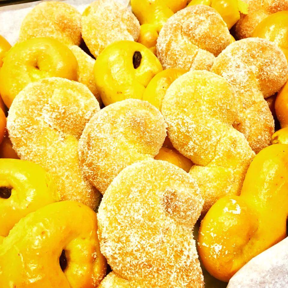 Lussekatter på Bagarens kafé & konditori i Henriksdalshamnen