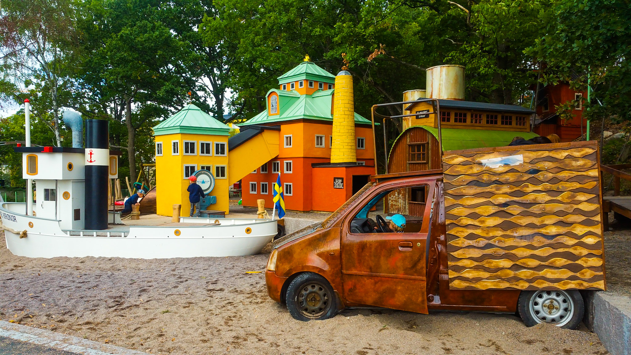 Lekparken Lilla Kvarnholmen i Nacka