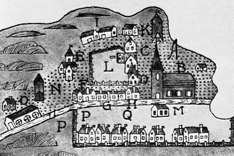 Karta av Samuel Danielsson Termannus från 1646