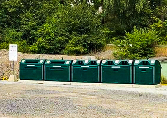 Kvarnholmen har nu äntligen fått en återvinningsstation