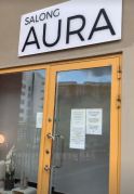 Salong Aura på Västra Finnbodavägen i Nacka