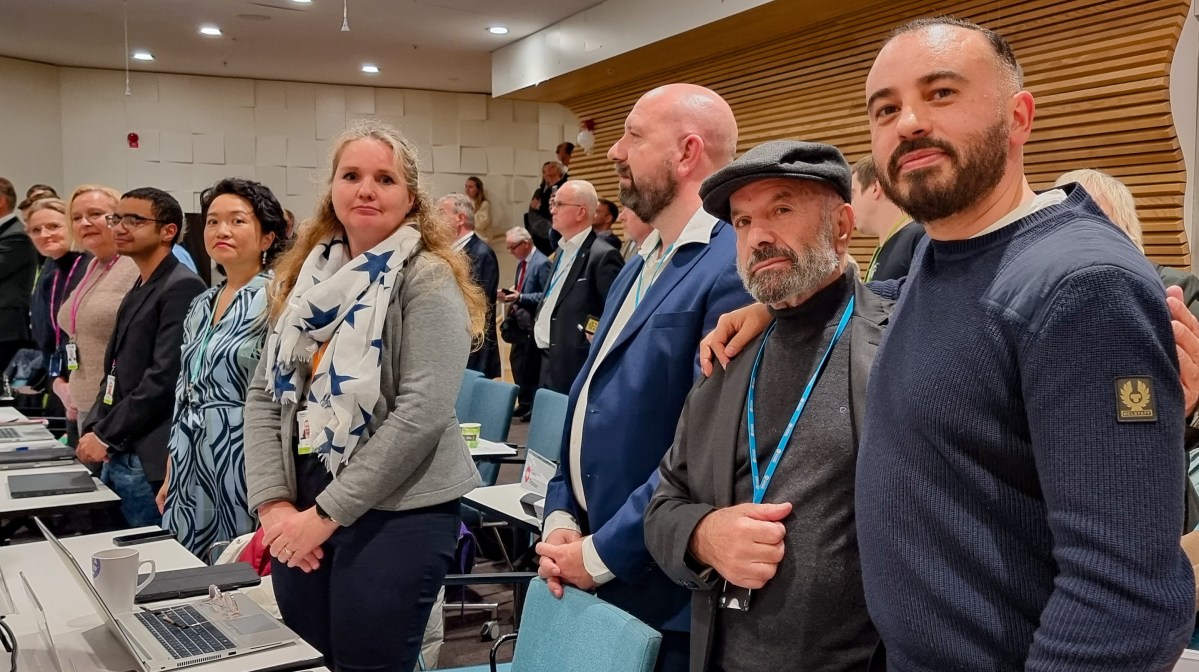 Nackalistan gruppbild i Nacka kommunfullmäktige