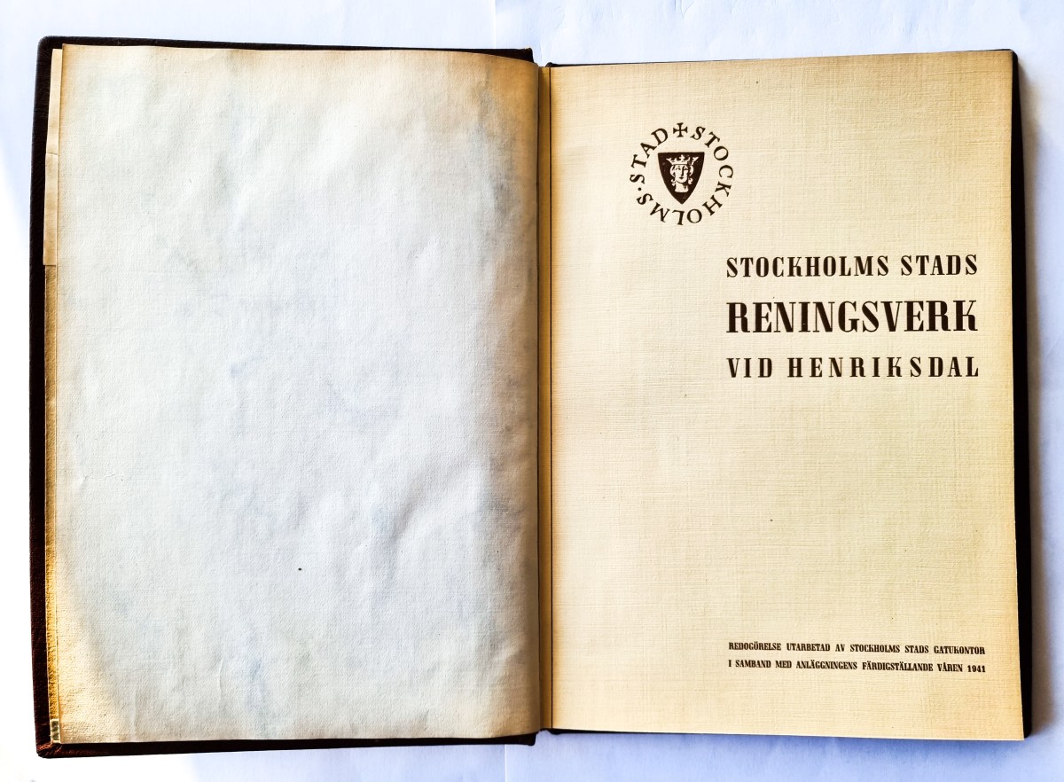 Ur försvunna biblioteket: Stockholms stads reningsverk vid Henriksdal