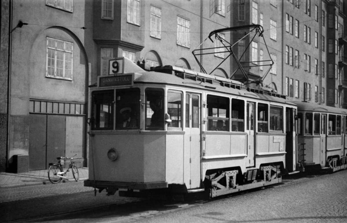 Video visar spårvagnsresa mellan Slussen och Danvikstull 1925