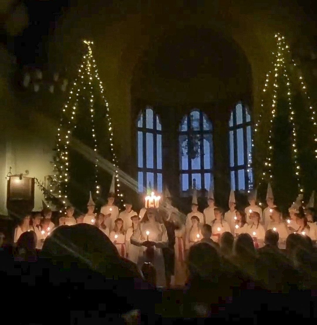 Luciakör i Danvikshems kyrka