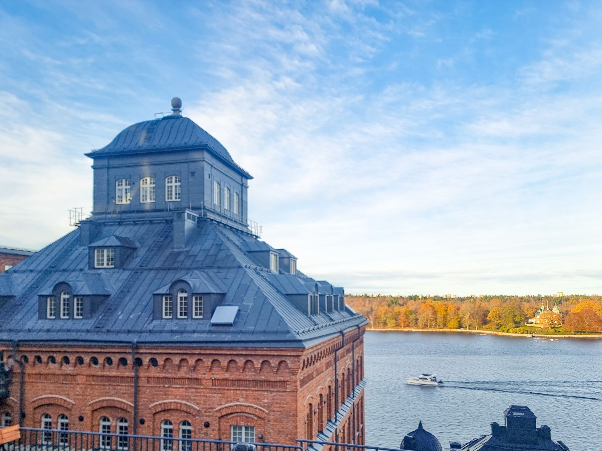 Vy från kvarnen Tre Kronor mot Djurgården