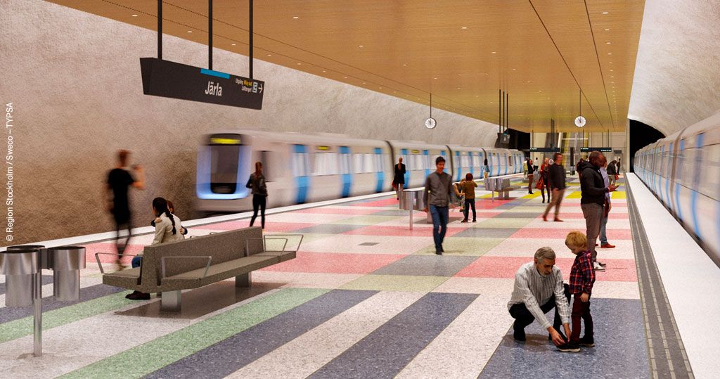 Konstverket till framtida Järla t-banestation är klart