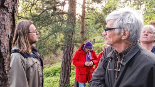 Ronny Fors och Lars Epstein på naturvandring i Trolldalen